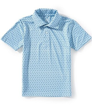 Class ClubLittle Boys Short Sleeve Synthetic Baseball Bat Print Polo Shirt | Dillard's
