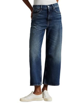 High Rise Wide Leg Crop Jeans | Bloomingdale's (AU)