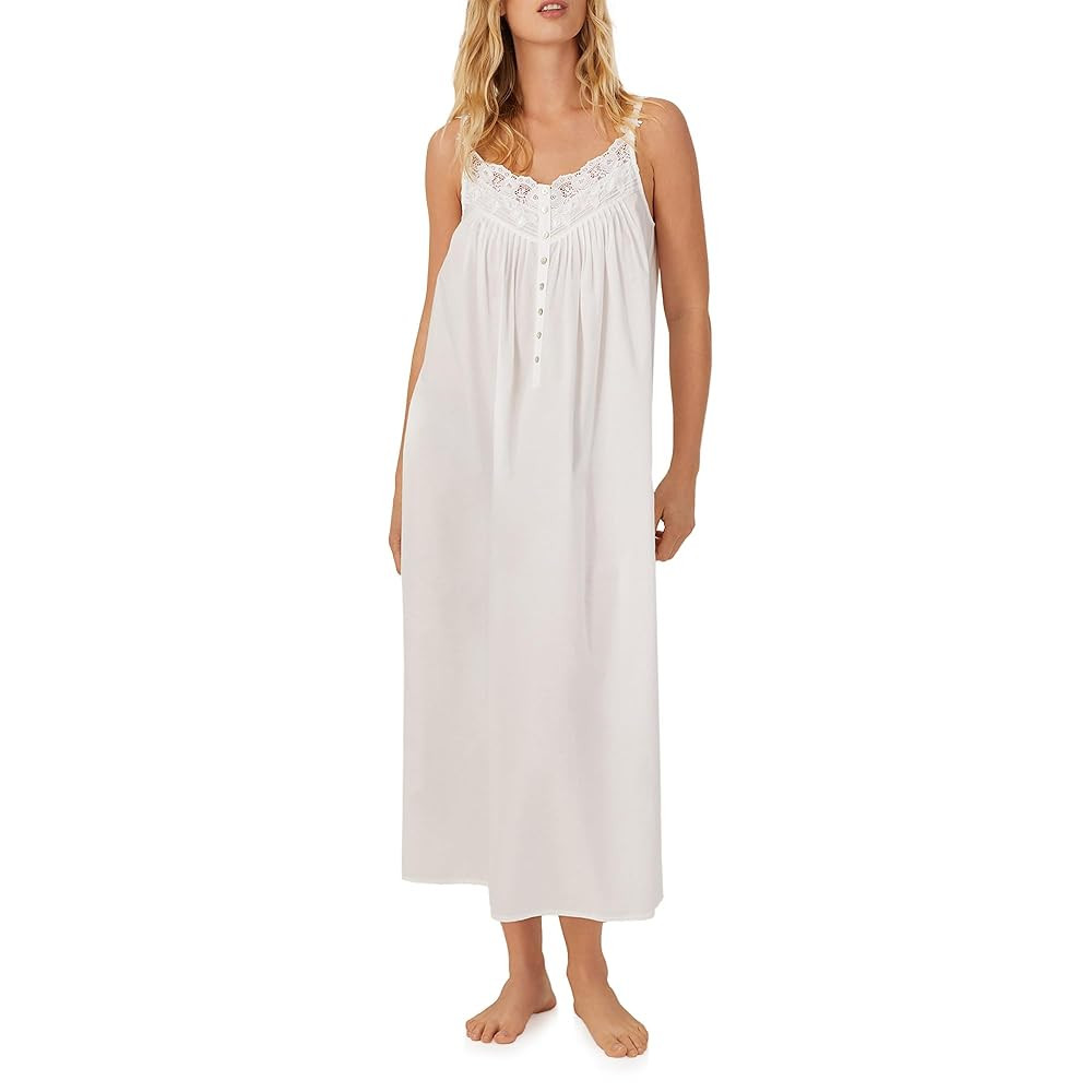 Eileen West Queen Anne's Lace Womens Sleepwear & Loungewear - Florentine Lace Collection - 100% C... | Amazon (US)