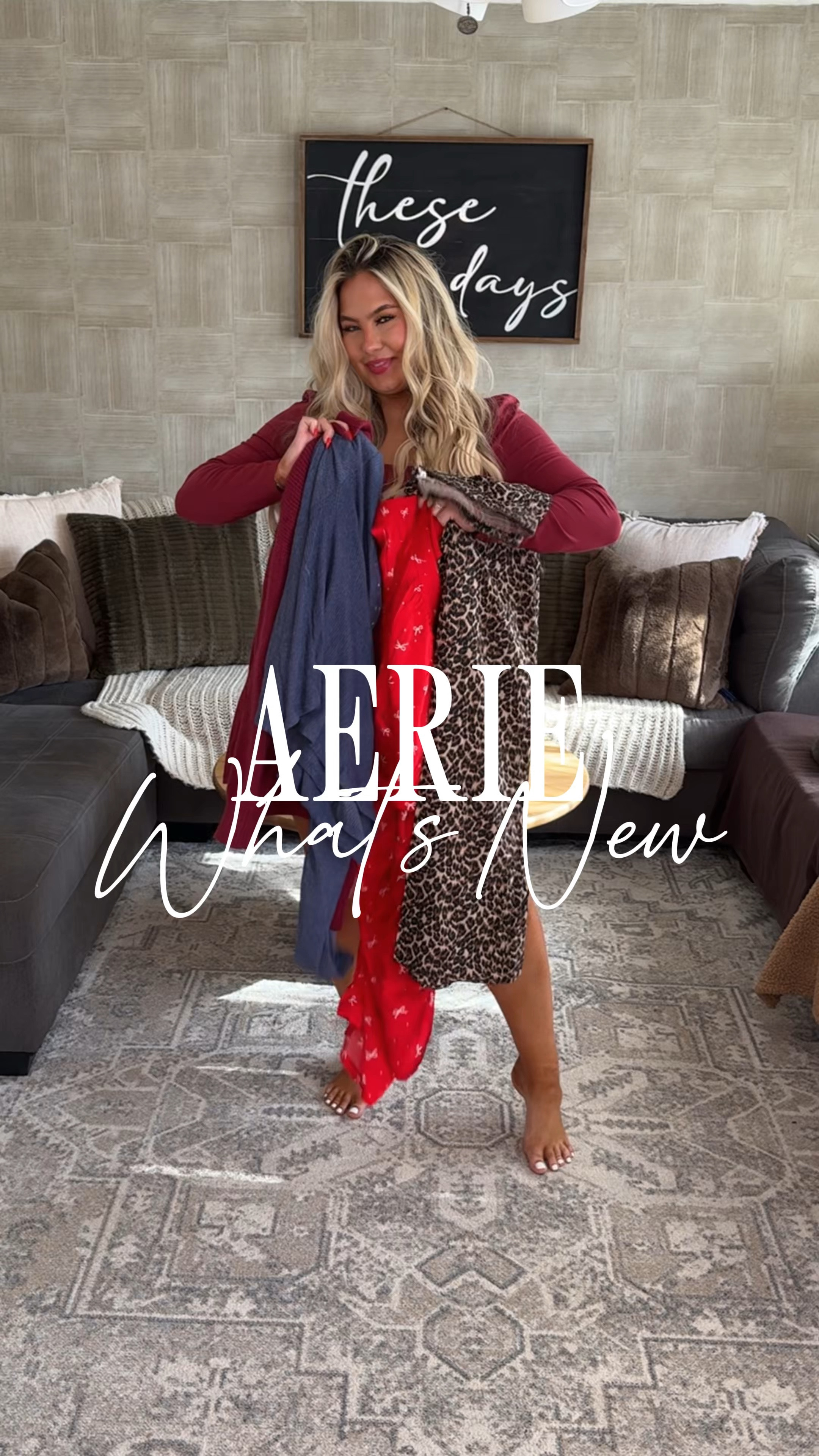 What’s new at aerie!!

Wearing XL throughout!

Aerie, aerie sale, aerie finds, comfy clothes, pajamas.

#LTKVideo #LTKHoliday #LTKSaleAlert