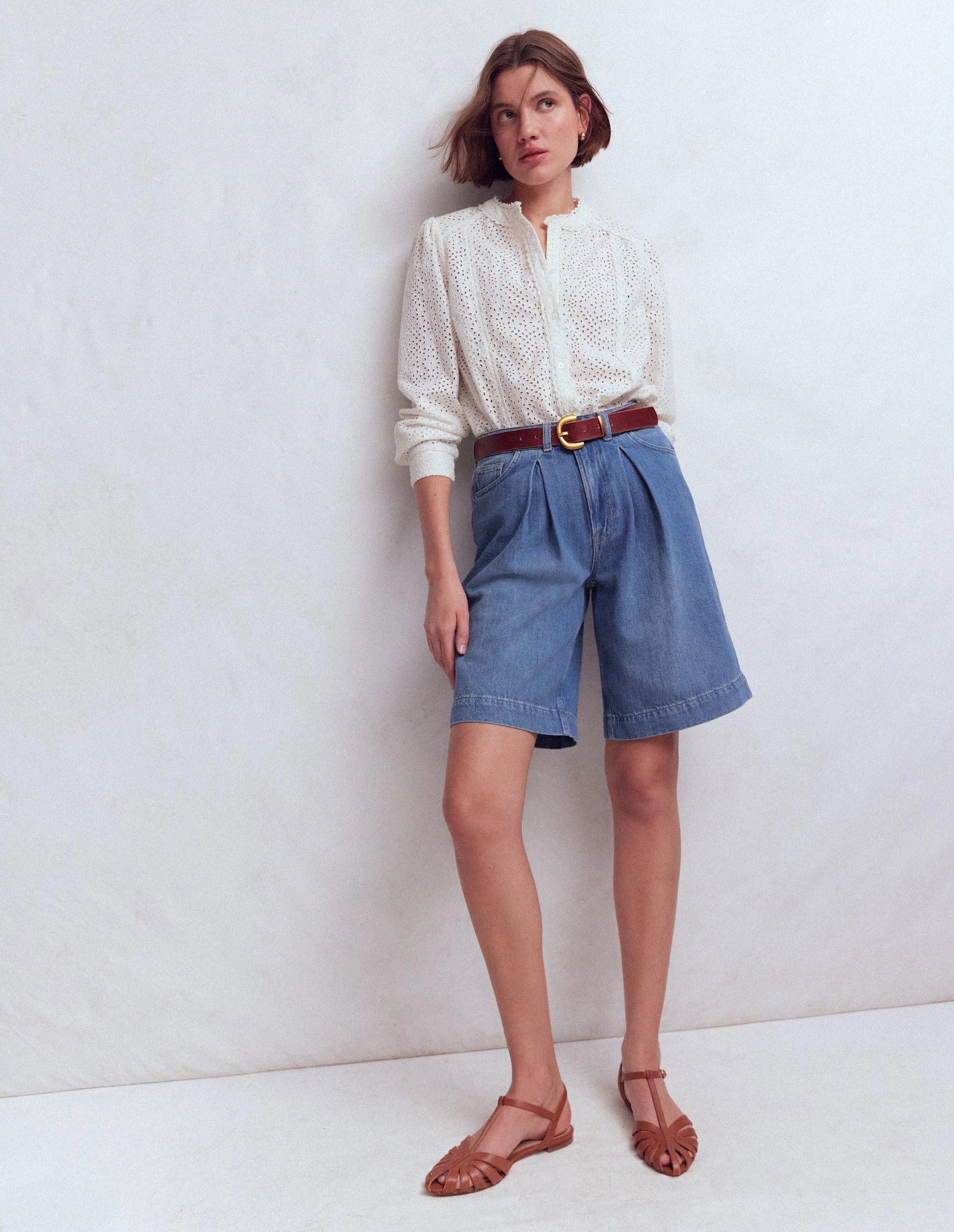 Denim Bermuda Short-Light Vintage | Boden (US)