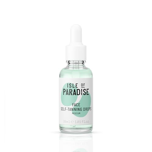 Isle of Paradise Self Tanning Face & Body Drops- Medium, Self Tanner Drops for a Natural Bronze, Long-lasting Tan, Cruelty Free, Fragrance Free & Dermatologist-Approved, 1.01 fl. oz | Amazon (US)
