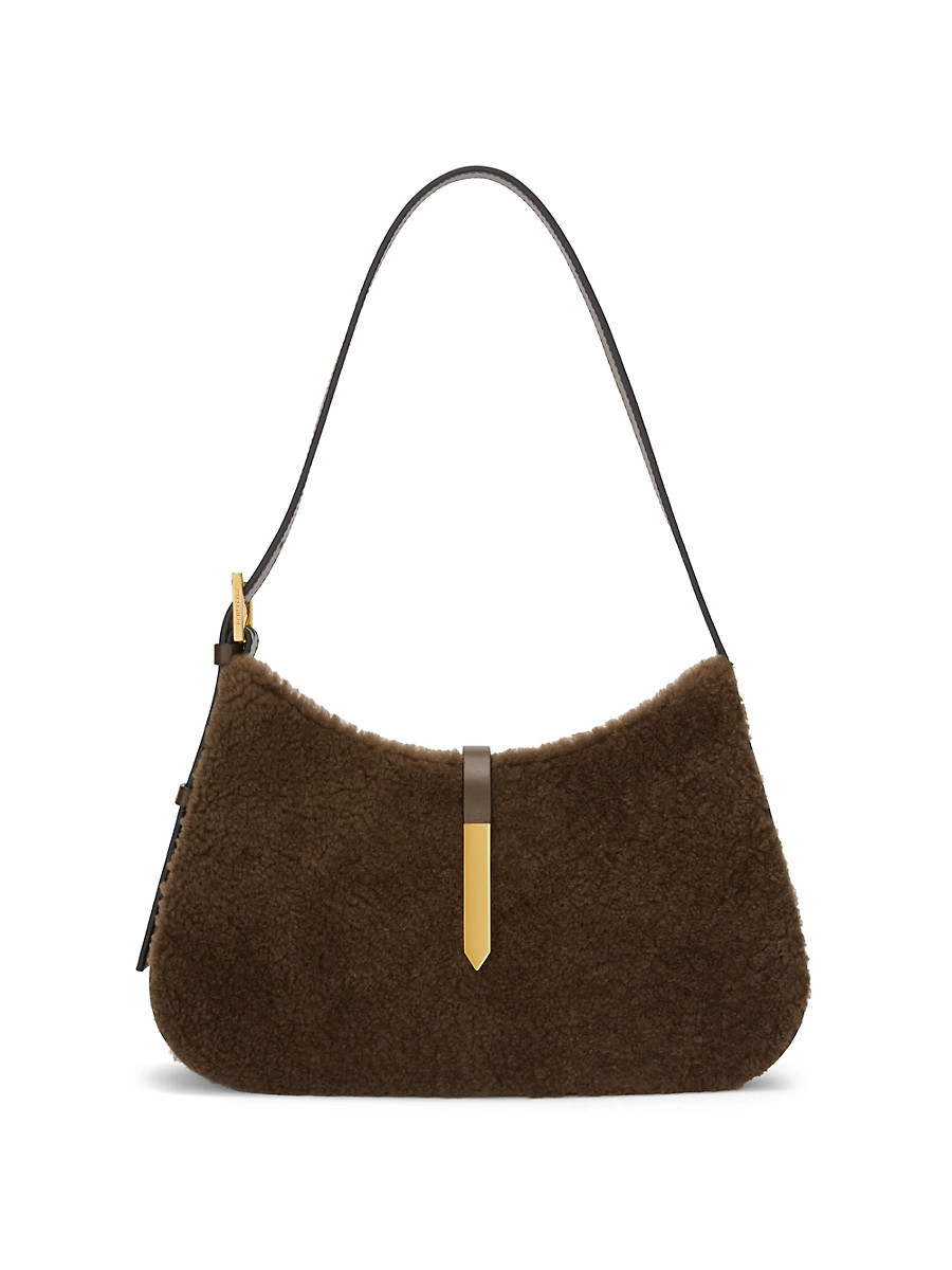 Women's Small Tokyo Shearling Shoulder Bag - Mocha Mocha | Saks Fifth Avenue