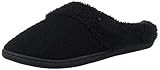 Dearfoams Women's Velour Clog with Memory Foam Slipper, Black Solid, Small Standard US Width US | Amazon (US)