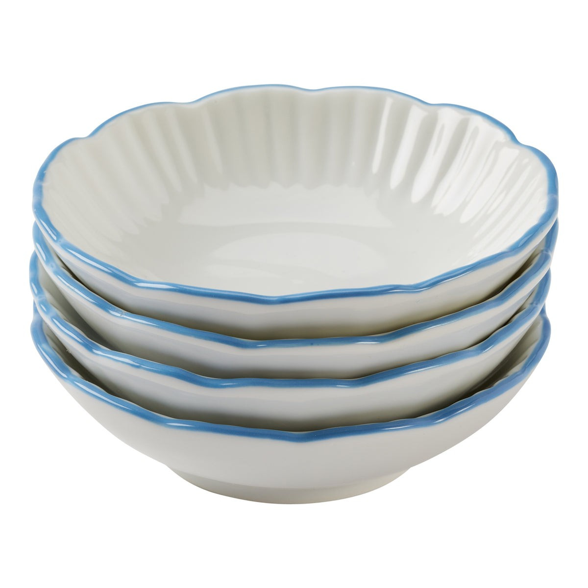 Ruffle Edge Everything Snack Bowl, Set of 4 | Amanda Lindroth