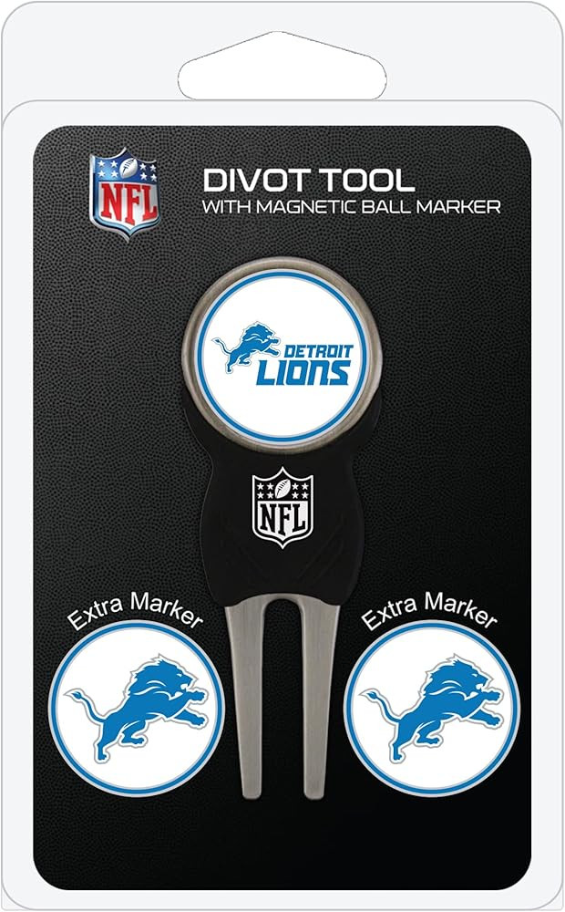 Team Golf NFL Divot Tool with 3 Golf Ball Markers Pack, Markers are Removable Magnetic Double-Sided Enamel | Amazon (US)
