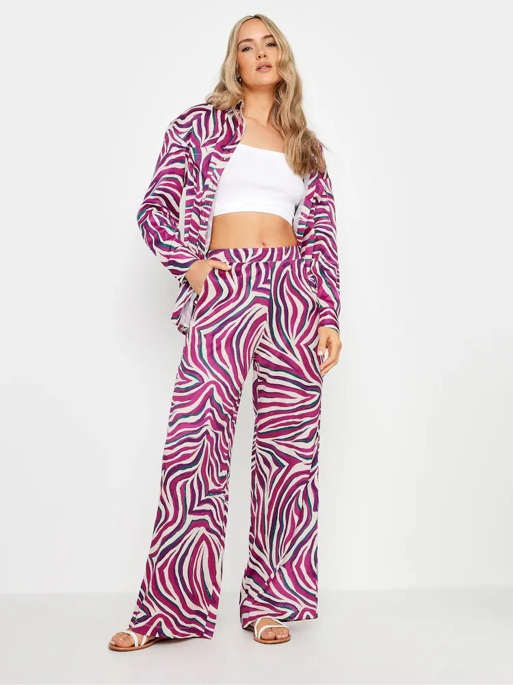Long Tall Sally zebra broek met wijde pijpen | Next EU