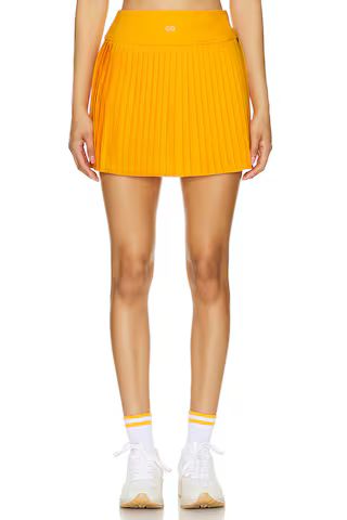 Goldbergh Plisse Skirt in Papaya from Revolve.com | Revolve Clothing (Global)