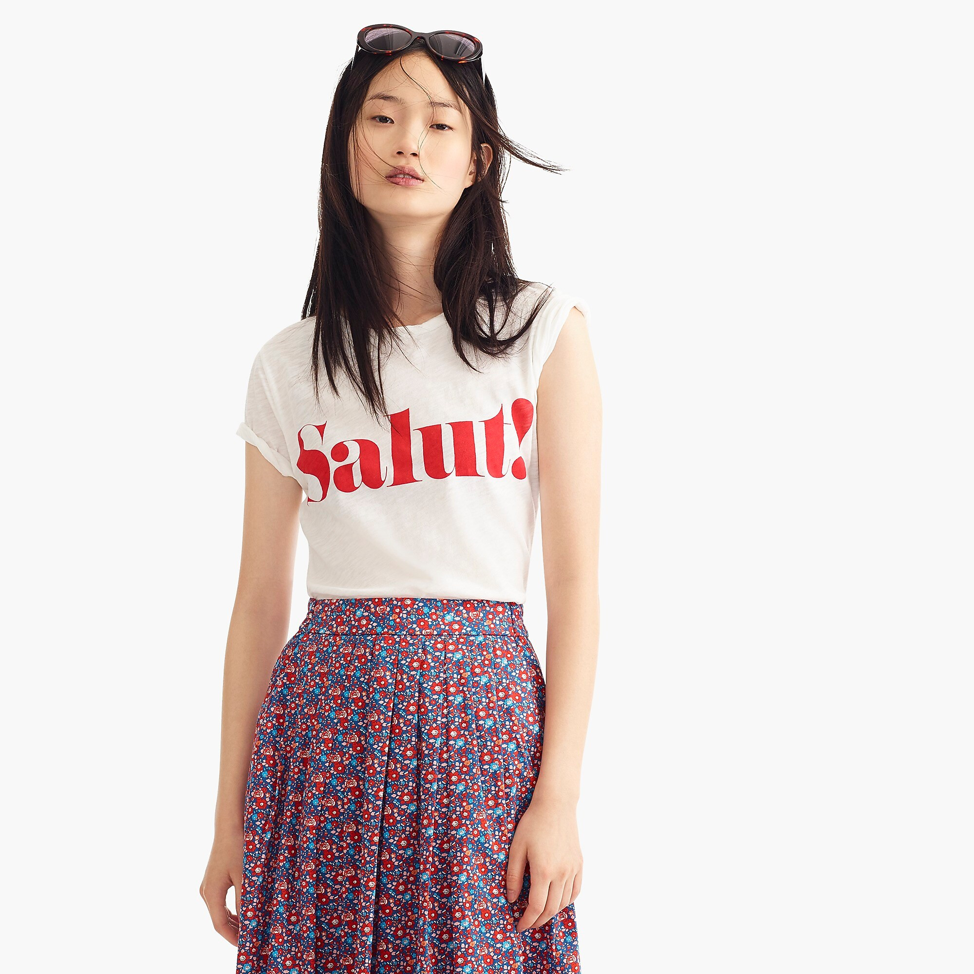 "Salut!" T-shirt | J. Crew US