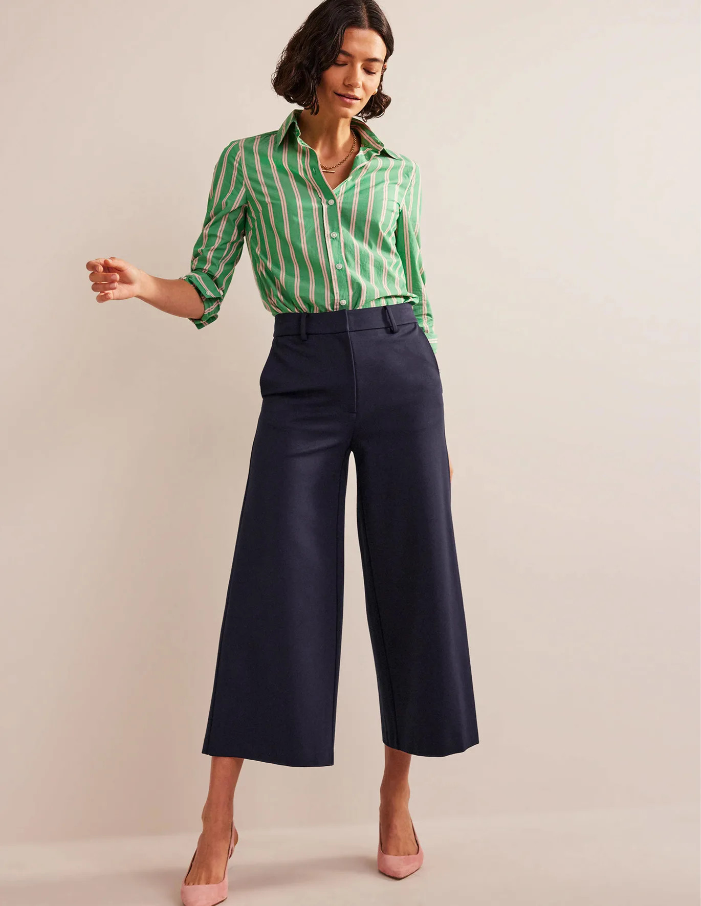 Wide-Leg Ponte Culottes | Boden (UK & IE)