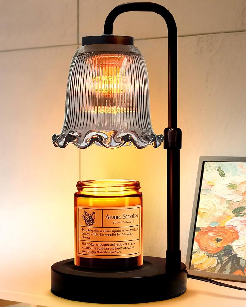 Candle Warmer Lamp with Timer Dimmer: 3 Timing Mode, 35W Safety Anti-Scalding, 4 Level Dimming Ro... | Amazon (US)