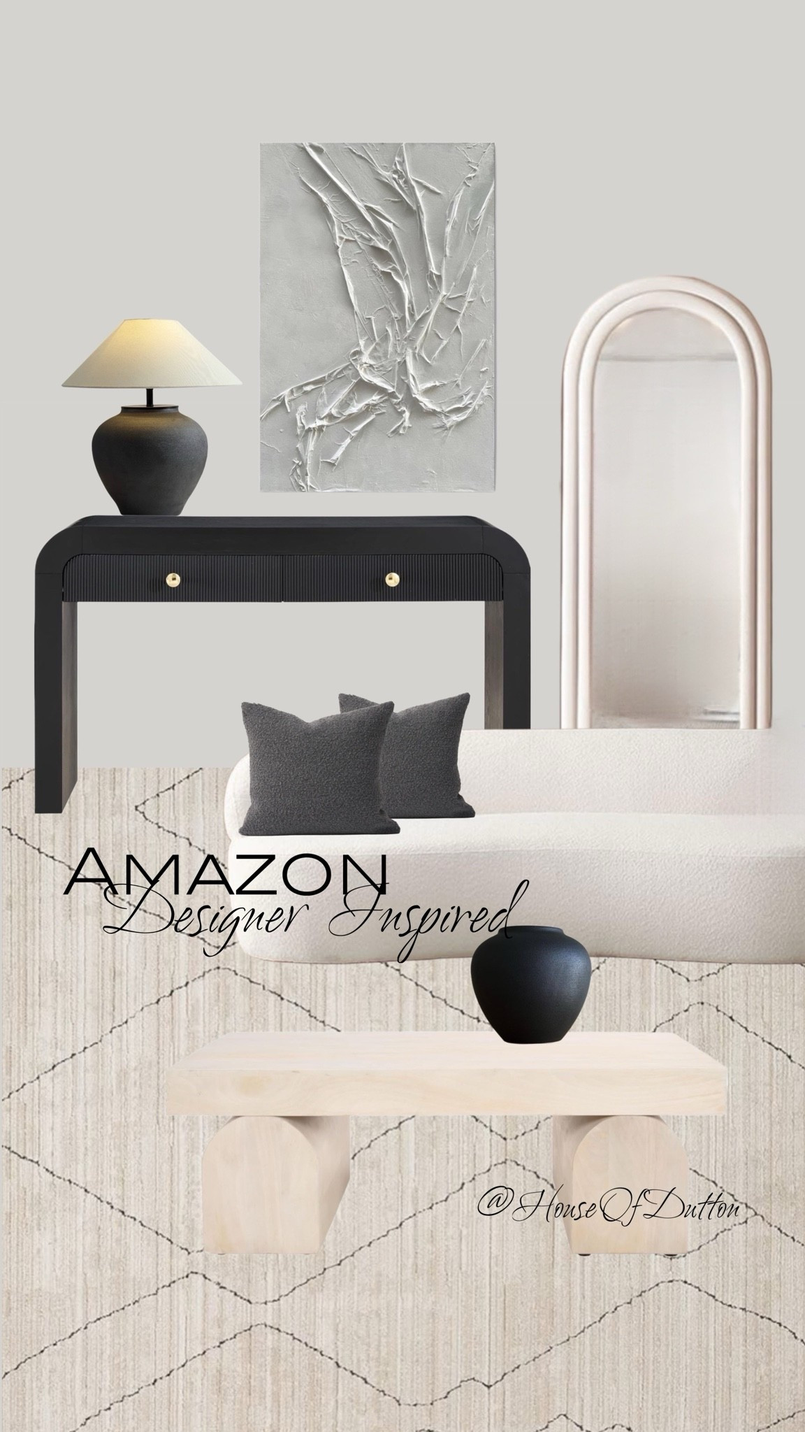 Amazon designer inspired furniture and decor finds

#sofa #mirror #coffeetable #lamp

#LTKHome #LTKOver40 #LTKSeasonal