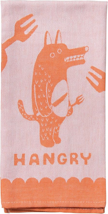 Blue Q Hangry Woven Jacquard Dish Towel - Funny Kitchen Towels, 100% Cotton, Durable, Soft & Supe... | Amazon (US)