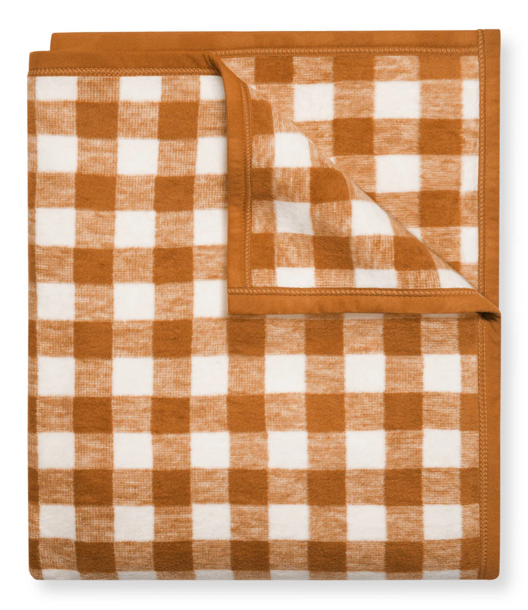 Cozy Gingham Leather Blanket | ChappyWrap