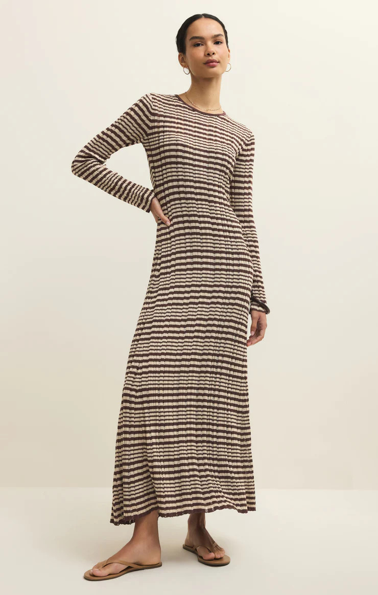 Rosetta Striped Rib Midi Dress | Z Supply