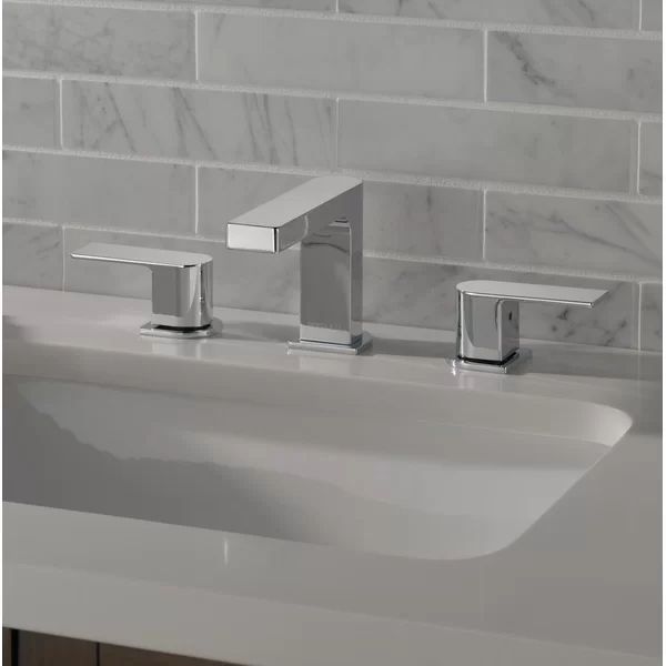 P3519LF-BN Xander Two Handle Widespread Bathroom Faucet with Drain Assembly | Wayfair North America