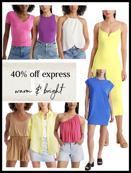 40% off everything at Express. 
Warm & Bright colors from the spring season palette. 


#LTKSeasonal #LTKsalealert #LTKfindsunder50