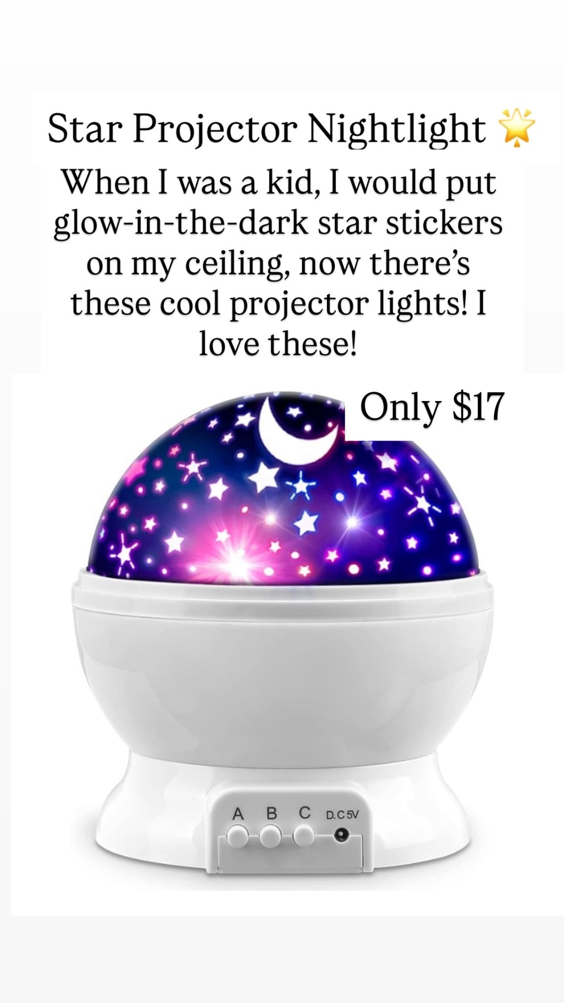 Star projector lights are $17!!

#LTKKids #LTKGiftGuide #LTKHoliday