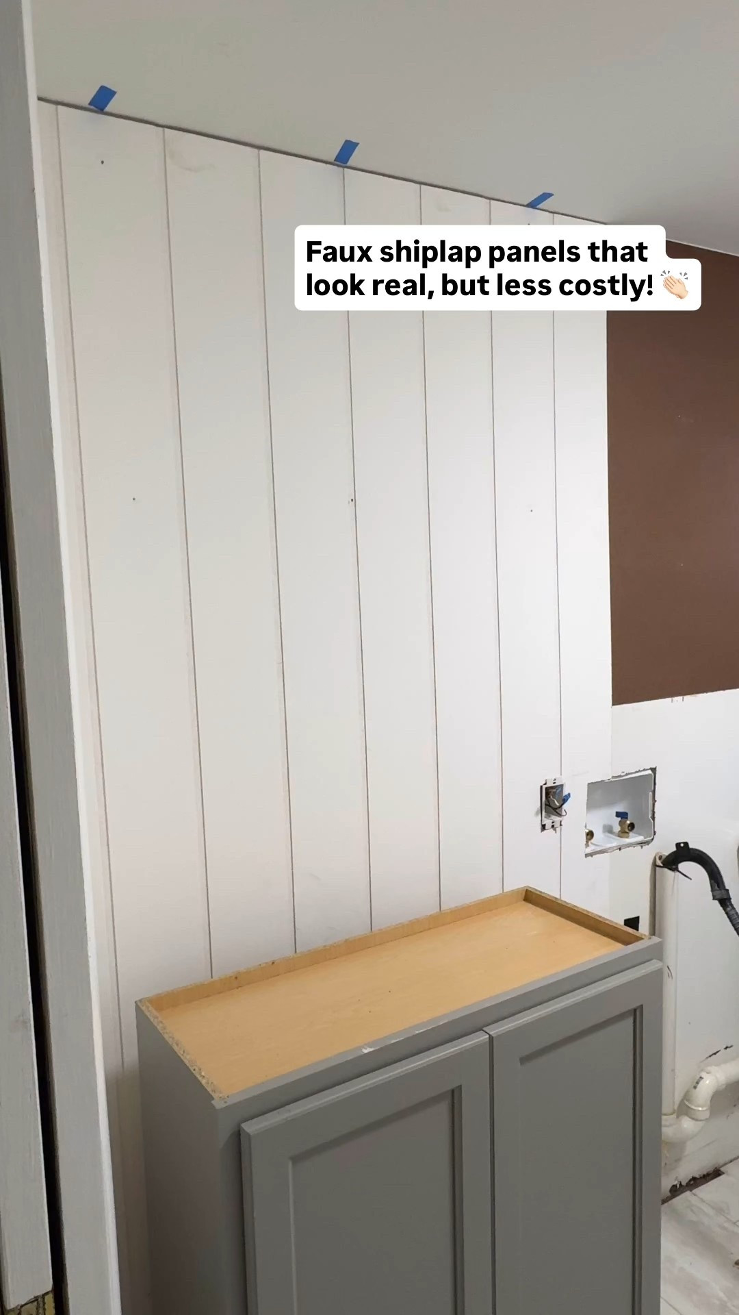 Each 96x48inch shiplap wall panel from Lowe’s is only $35 👏🏻 our laundry room accent wall is gonna look so cute when it’s done!

#LTKHome #LTKFindsUnder50 #LTKSeasonal