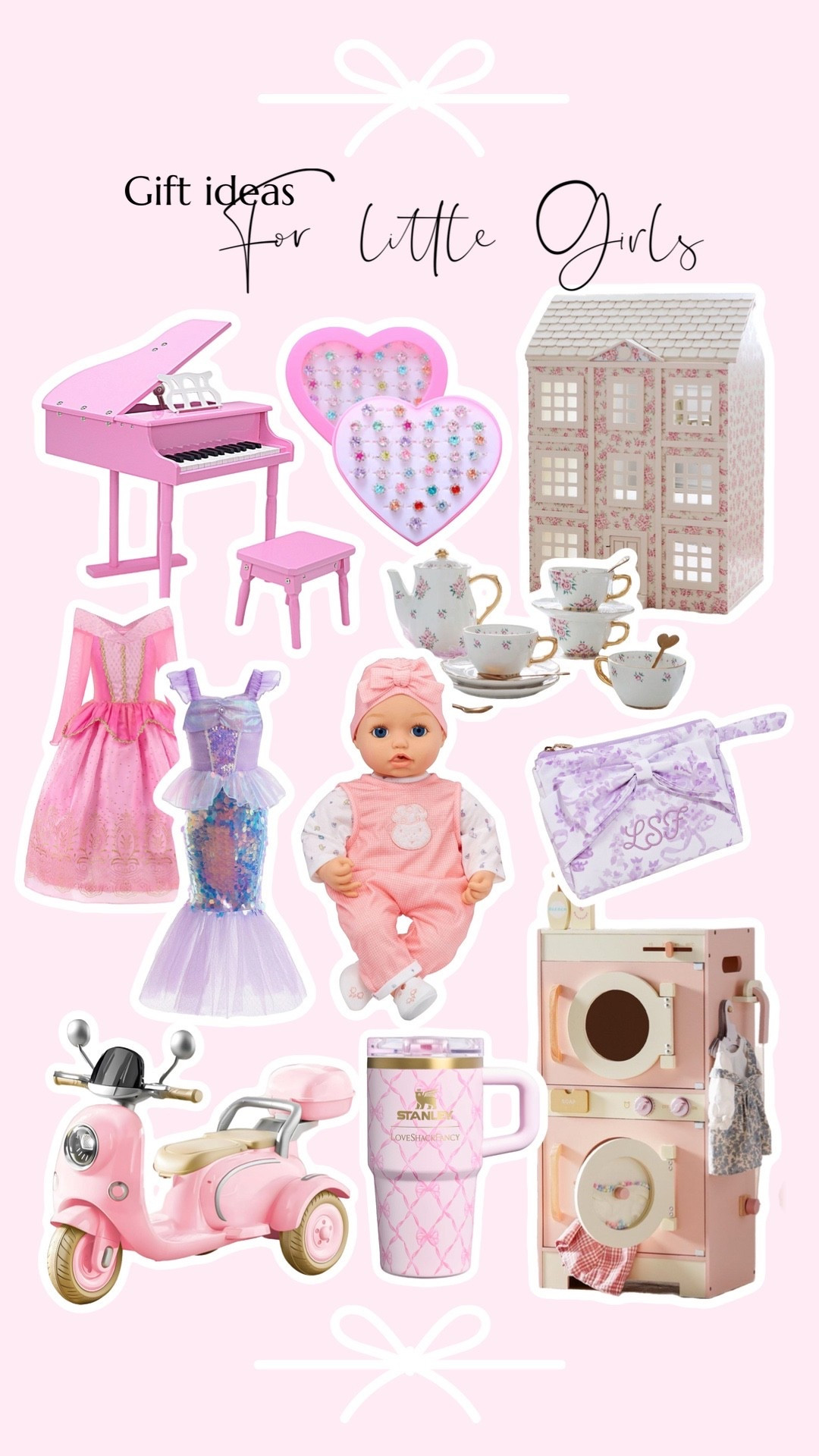 Little girl gift guide. Toddler girl gift ideas, 3 year old girl gifts for Christmas. 

#LTKKids #LTKGiftGuide #LTKBaby