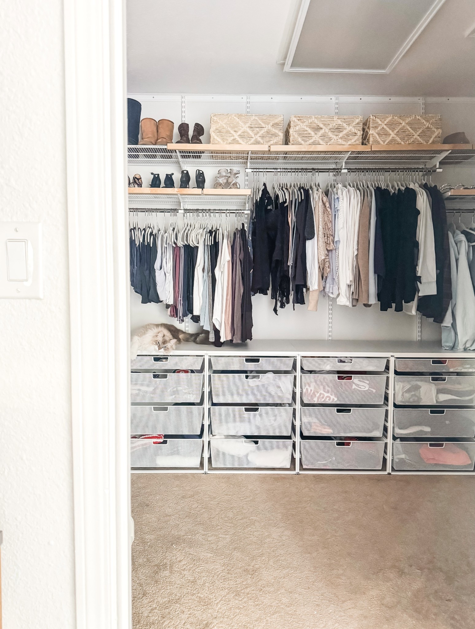 With all the Amazon Prime Day hustle, I thought I’d mention that Elfa is currently at it’s highest discount - 30% off! This is as low as the prices get!

Am wrapping up my closet … just missing one piece of fascia up top 🤍

#LTKSaleAlert #LTKHome #LTKFamily