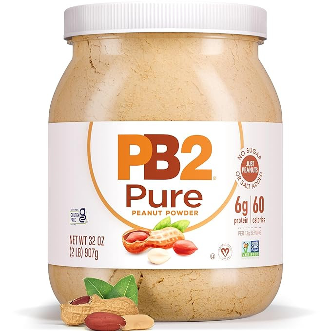 PB2 Pure Peanut Butter Powder - [2 lb/32 oz Jar] - No Added Sugar, No Added Salt, No Added Preser... | Amazon (US)