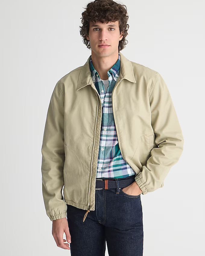 Harrington jacket in cotton twill | J. Crew US