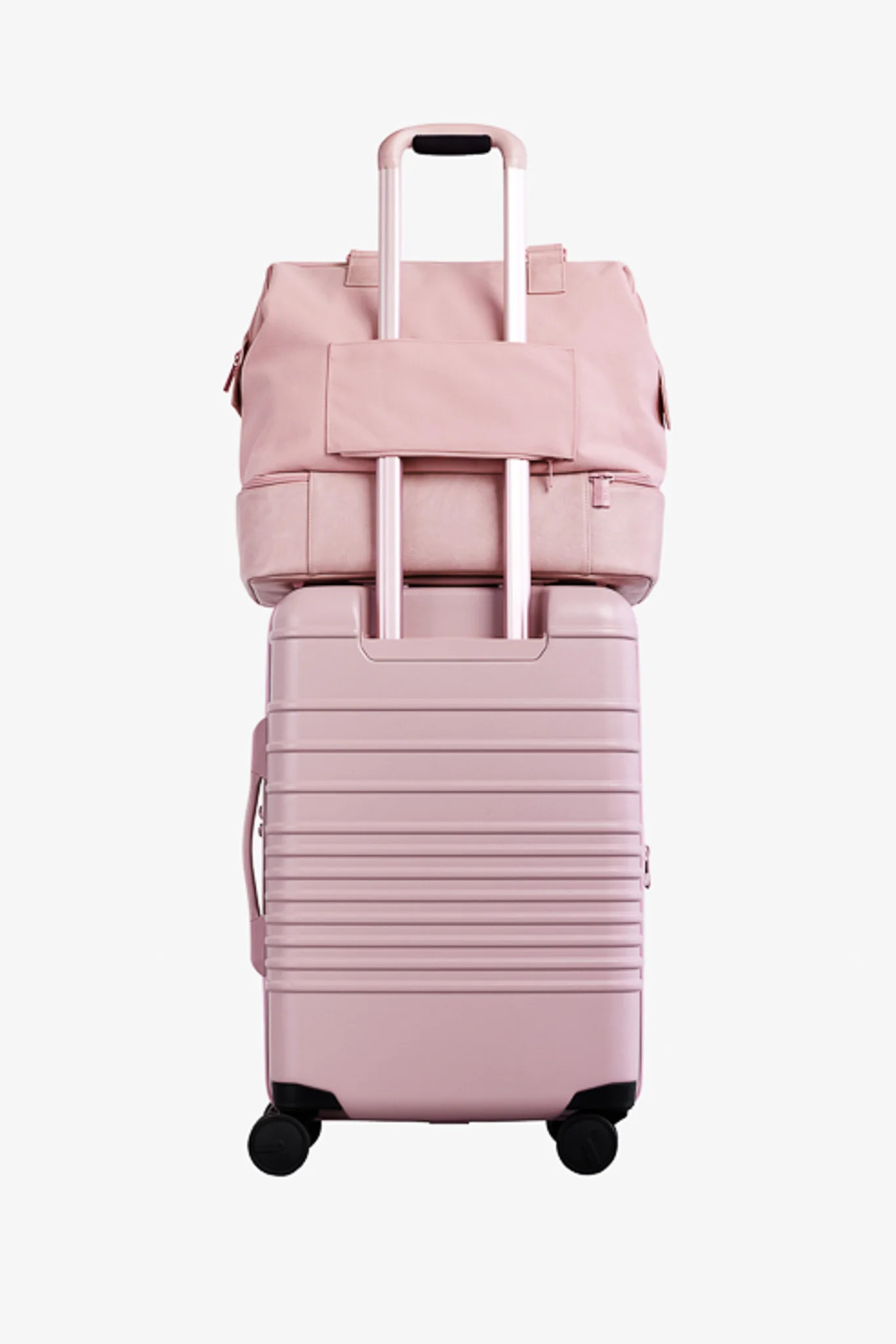 BÉIS 'The Mini Weekender' in Atlas Pink - Mini Weekender & Small Overnight Travel Bag | BEIS