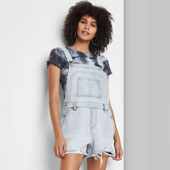 Women's Denim Shortalls - Wild Fable™ | Target
