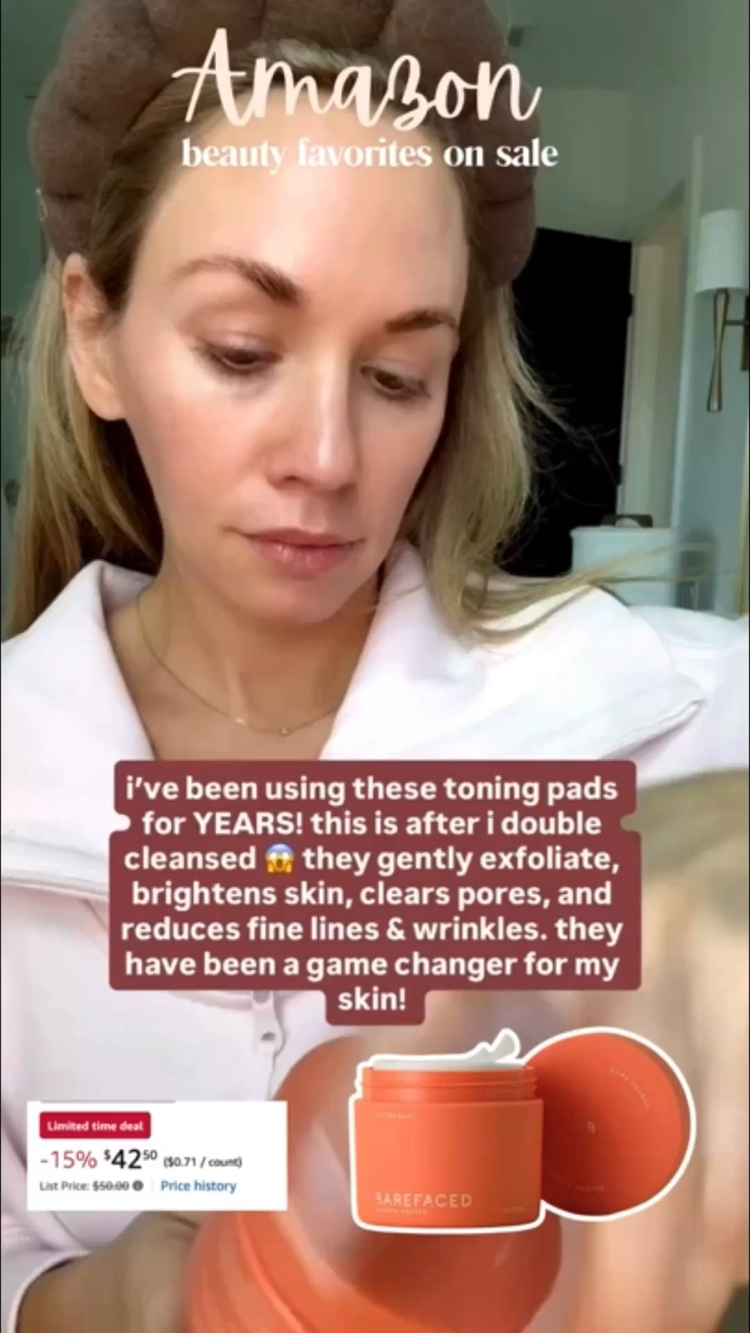 These toning pads have changed my skin and are part of the Amazon beauty sale ! ✨🙌🏻

#LTKgrwm #LTKSaleAlert #LTKBeauty