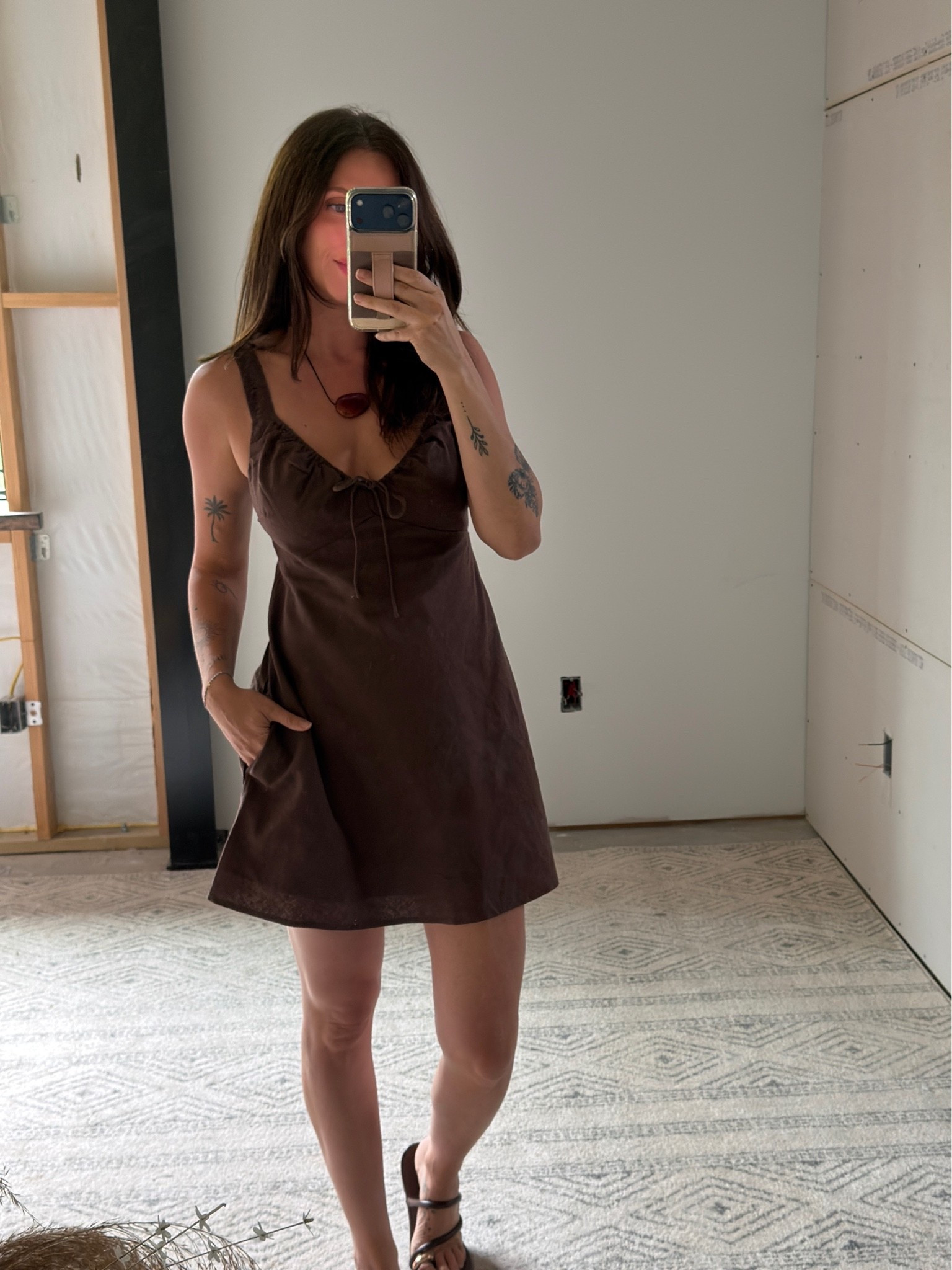 Wearing the small dress. It has a built in bra!

#LTKootd #LTKSaleAlert