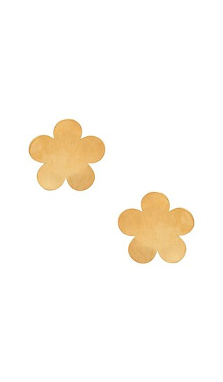La La Earrings in Flora Gold | Revolve Clothing (Global)