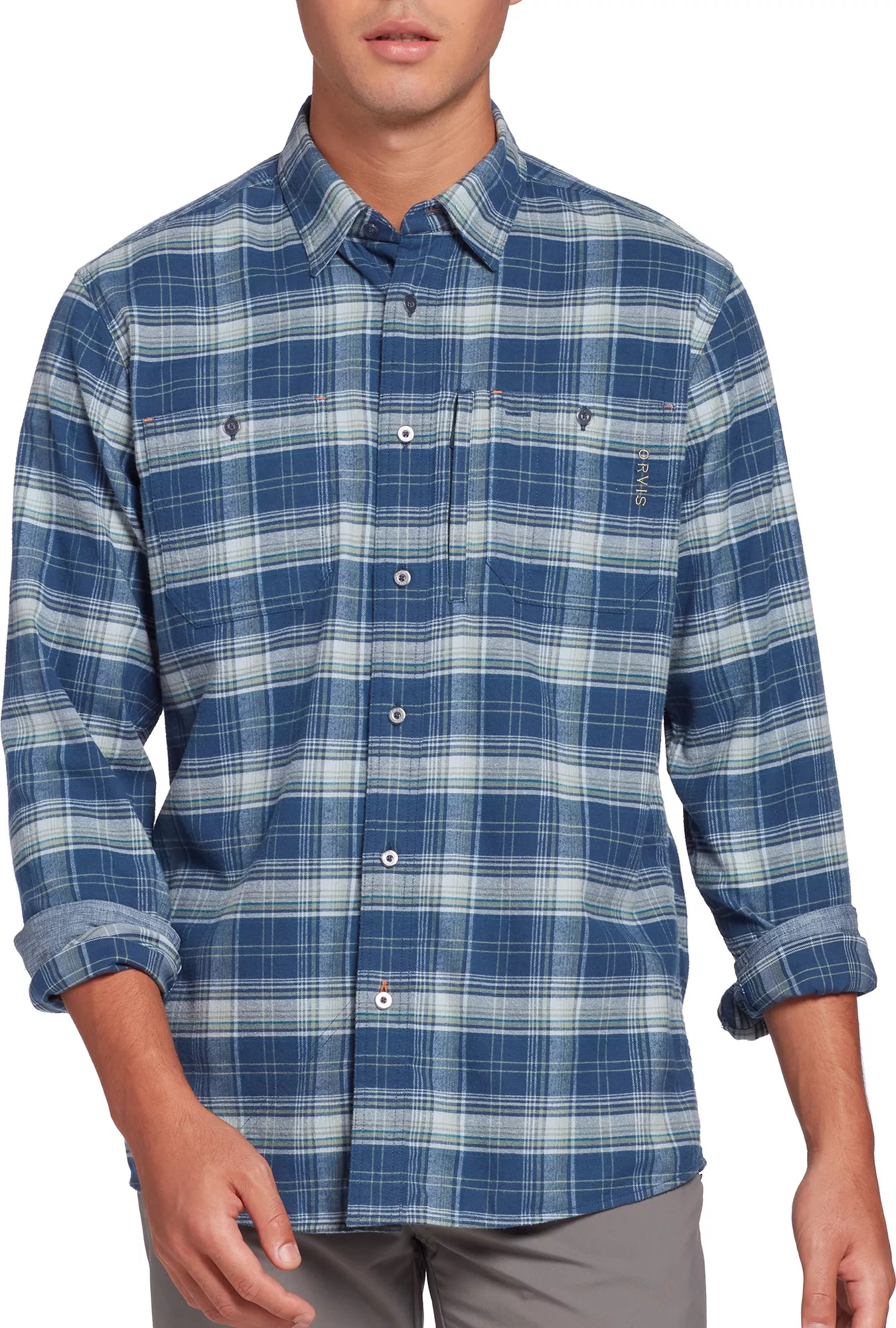 Orvis Men's Flat Creek Tech Flannel, Medium, Purple | Public Lands