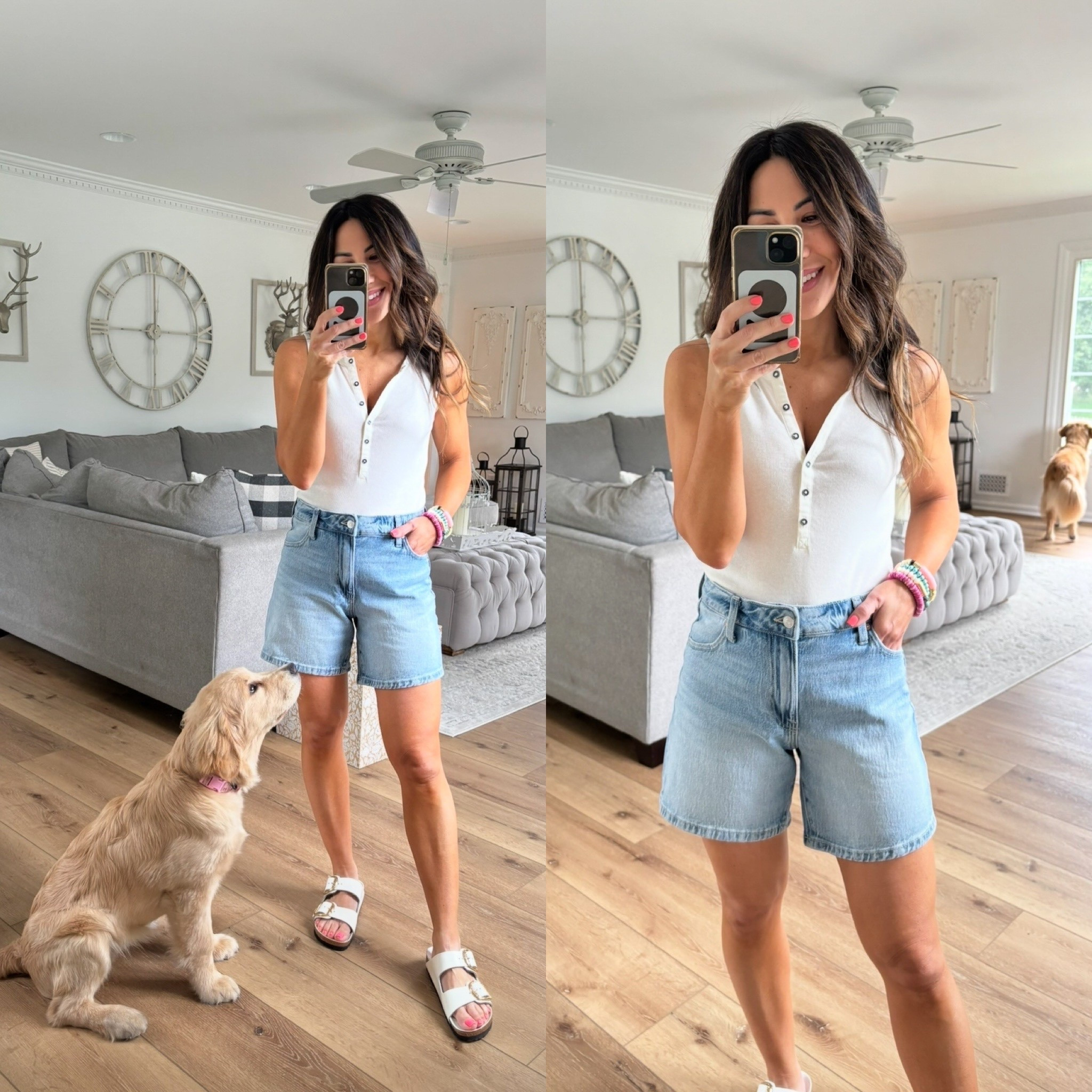 26. Denim shorts, XS, Henley, tank top, Maurices, Maurice’s 

#LTKOver40 #LTKSaleAlert #LTKFindsUnder50