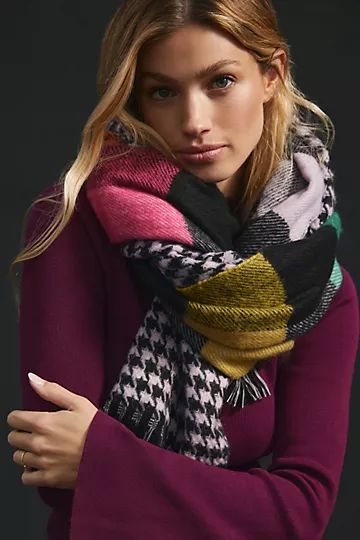 Double-Sided Plaid Scarf | Anthropologie (US)