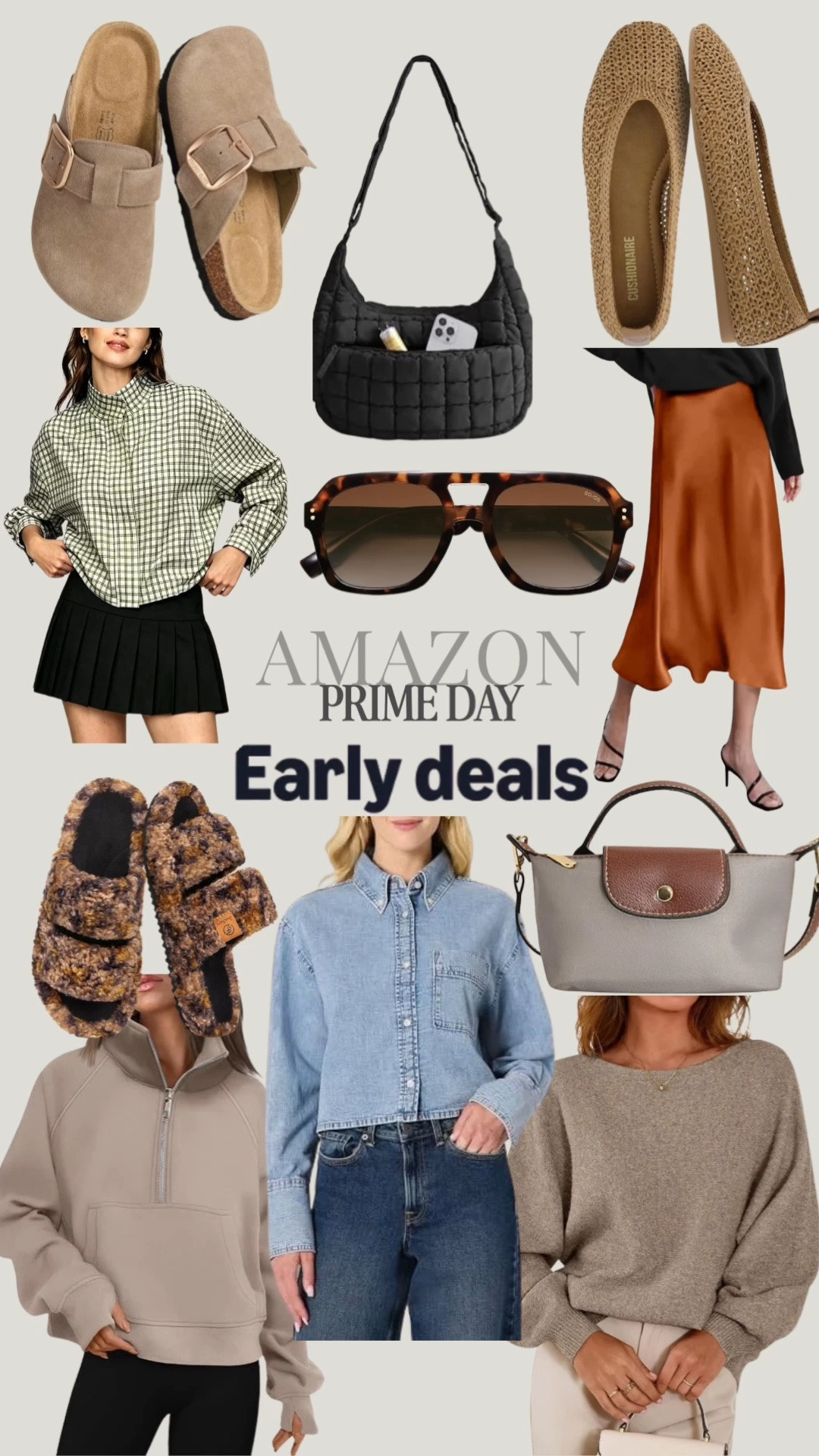 Amazon early deals worth buying 👌🏼👀

Look for less jacket, cozy house shoes, mini purse, look for less sunglasses, over 40 style, date night outfits, fall fashion, fall shoes

#LTKSaleAlert #LTKOver40 #LTKMidsize