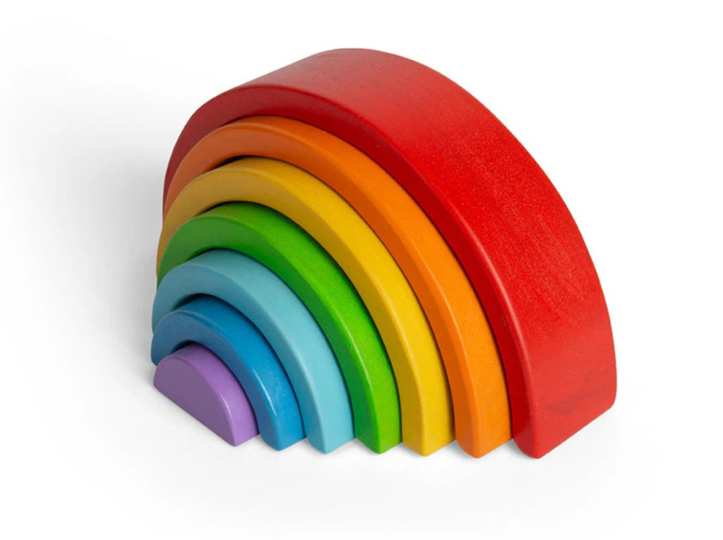 Wooden Stacking Rainbow | Ten Little