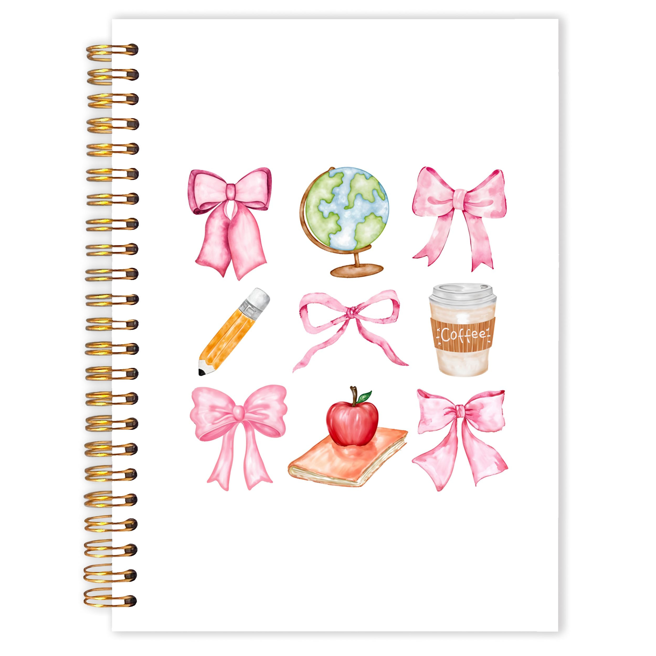 Coquette Pink Bow Teachers Spiral Notebooks, End of Year Teacher Gifts Journal for Writing, Teach... | Amazon (US)