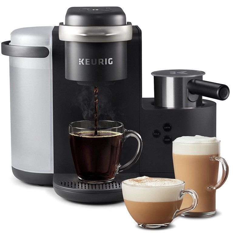 Keurig K-Cafe Single Serve K-Cup Coffee Maker, Latte Maker and Cappuccino Maker, Dark Charcoal | Walmart (US)