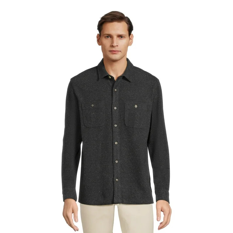 George Men's Long Sleeve Over Shirt, Sizes S-3XL | Walmart (US)