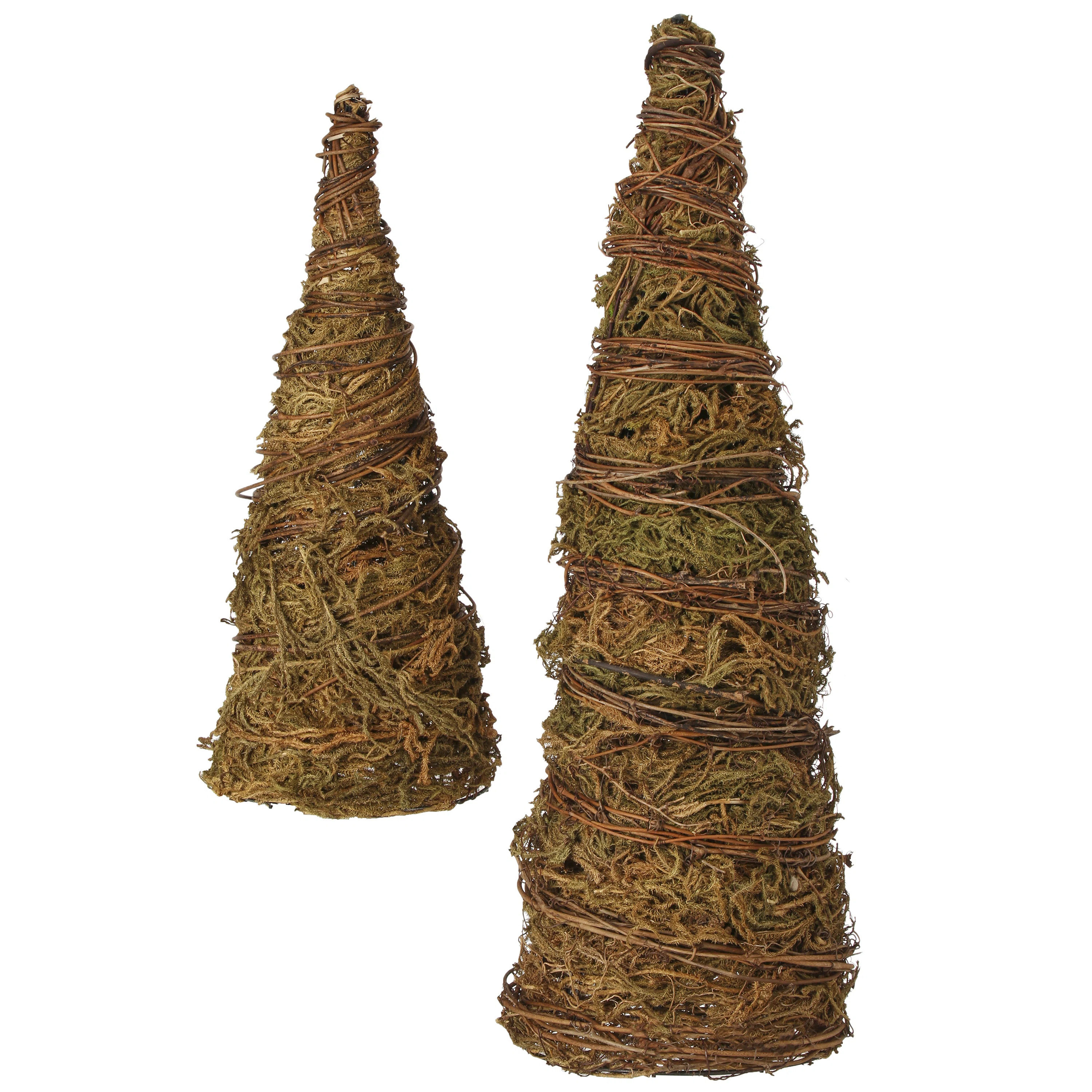 Union Rustic 18-24" Vine/Moss/Twig Cone Tree | Wayfair | Wayfair North America