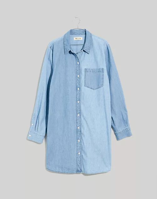 Madewell x Solid & Striped® Denim Colorblock Shirtdress | Madewell