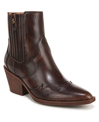 Sam and Libby Women's Freya Western Booties - Macy's | Macy's