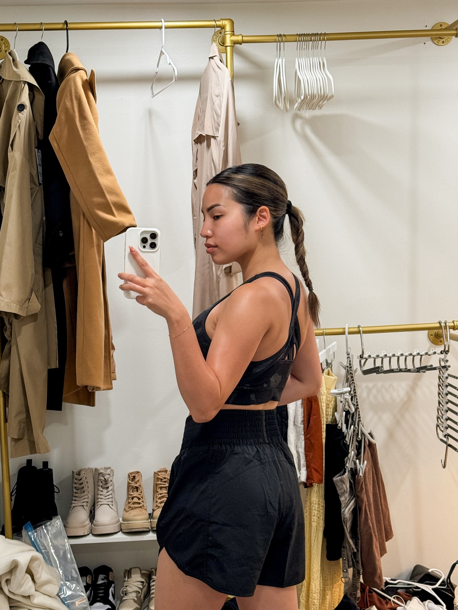 took a break from closet clean out to workout 🥊 

Gym outfit inspo | all black outfit | neutral style inspo | neutral gym ootd | workout ootd | gym outfits | Gymshark sale 

#LTKFitness #LTKxNSale #LTKActive