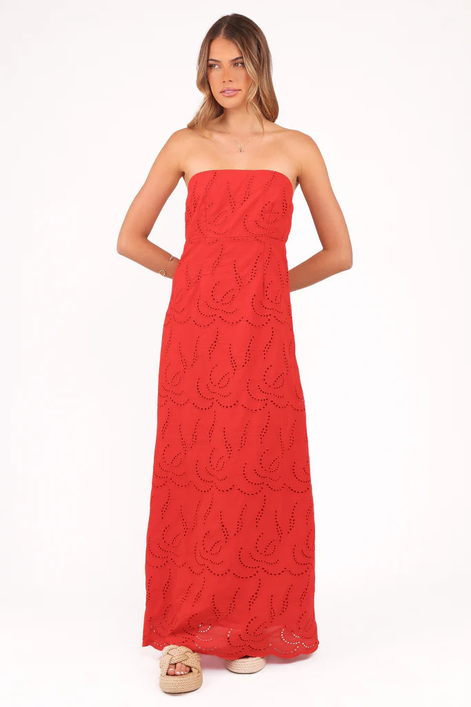 Annika Maxi Dress - Red | Petal & Pup (US)