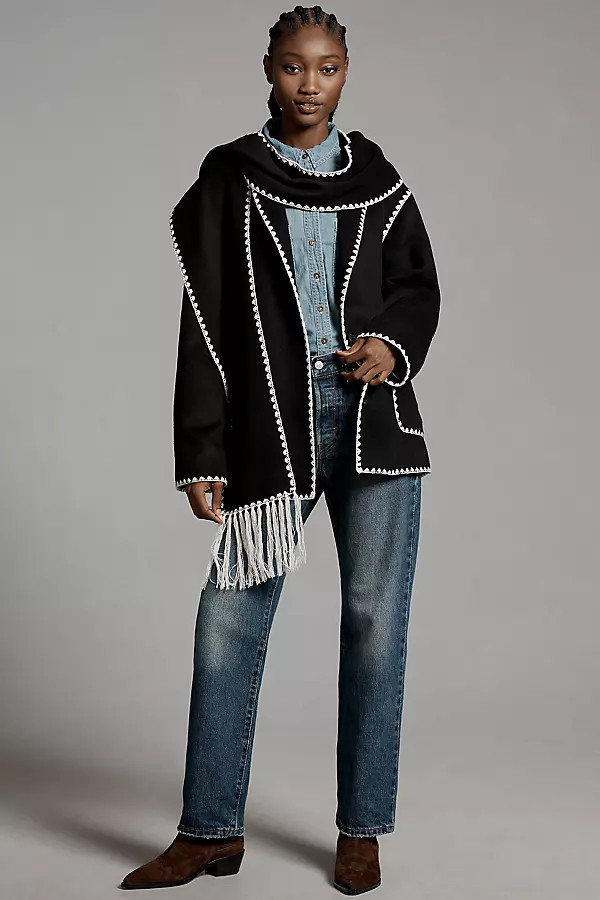 Avec Les Filles Whipstitch Scarf Coat | Anthropologie (US)