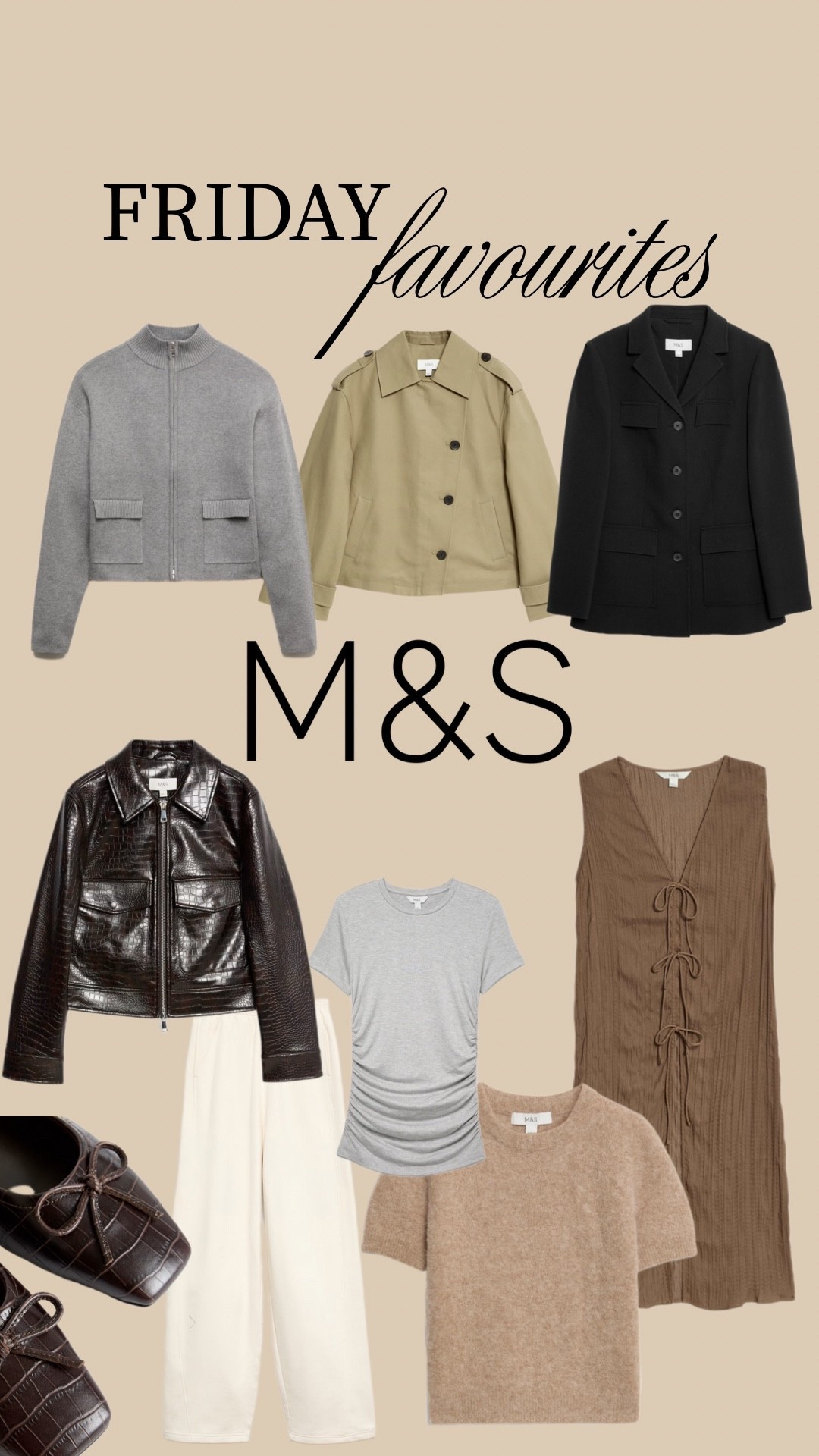 This week’s favourites are from M&S - light knitwear and transitional pieces. My personal fave is the croc print jacket!!!

#LTKautumn #LTKstyletip #LTKuk