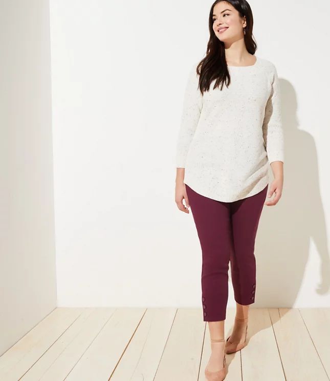 LOFT Plus Textured Shirttail Sweater | LOFT | LOFT