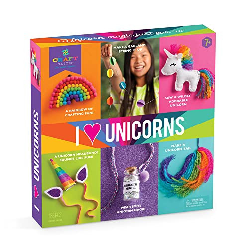 Craft-tastic — DIY Arts & Craft — I Love Unicorns Kit — 6 Amazing Unicorn-Inspired Projects! — For Ages 7+ | Amazon (US)