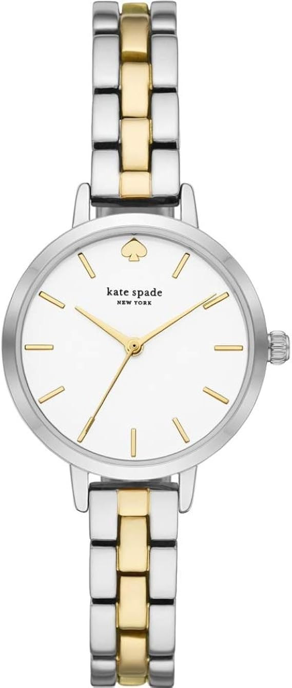 Kate Spade New York Women's Metro Slim Stainless Steel Quartz Watch | Amazon (US)